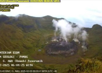 Warga Diimbau Tidak Beraktivitas di Radius Bahaya Gunung Awu