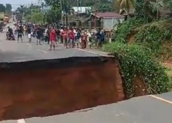 Akses Jalan Lintas Sumatera di Bungo Putus, Pengendara Dilarikan ke Jalur Alternatif