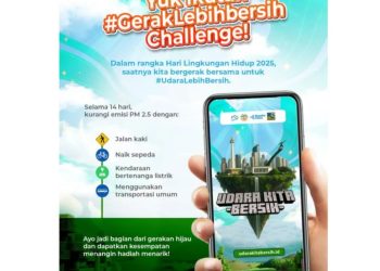 Pemprov DKI Ajak Warga Jakarta Kurangi Polusi Lewat Kampanye #GerakLebihBersih